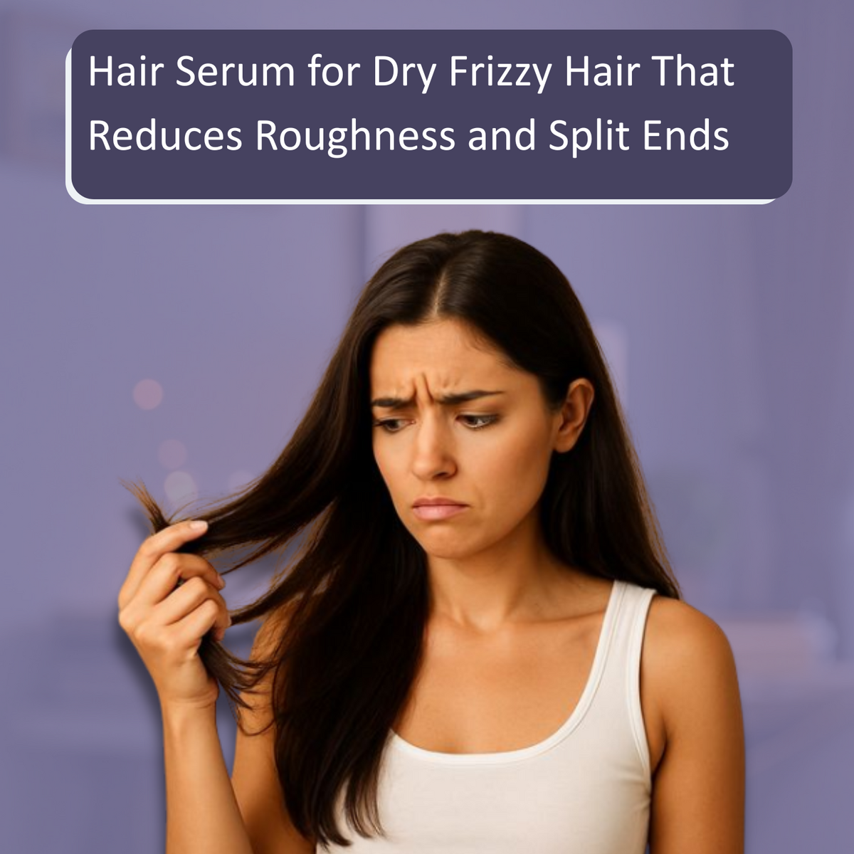Hair Serum for Dry Frizzy Hair That Reduces Roughness and Split Ends