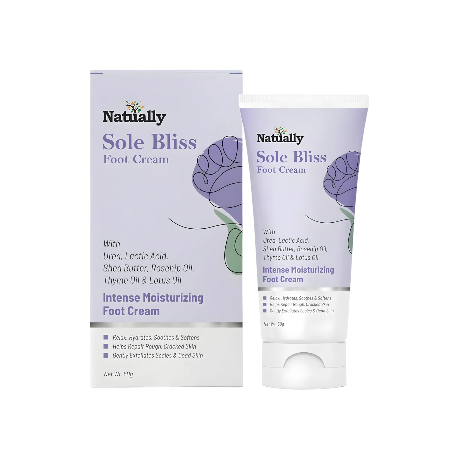 Natually Sole Bliss Foot Cream- Intense Moisturizing Foot Cream - Image 5