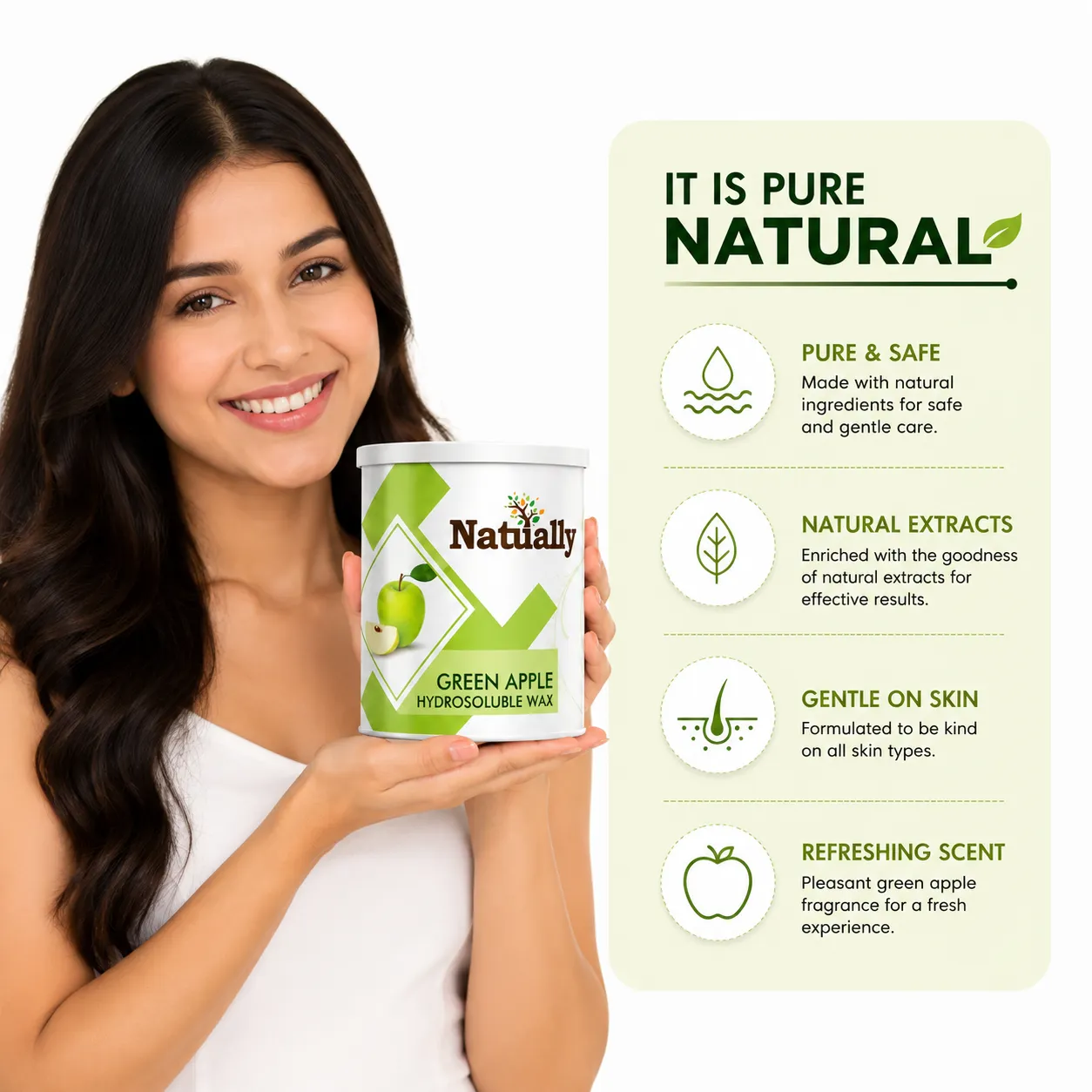 Green Apple Wax for Gentle, Smooth, and Long-Lasting Hair Removal - Image 5