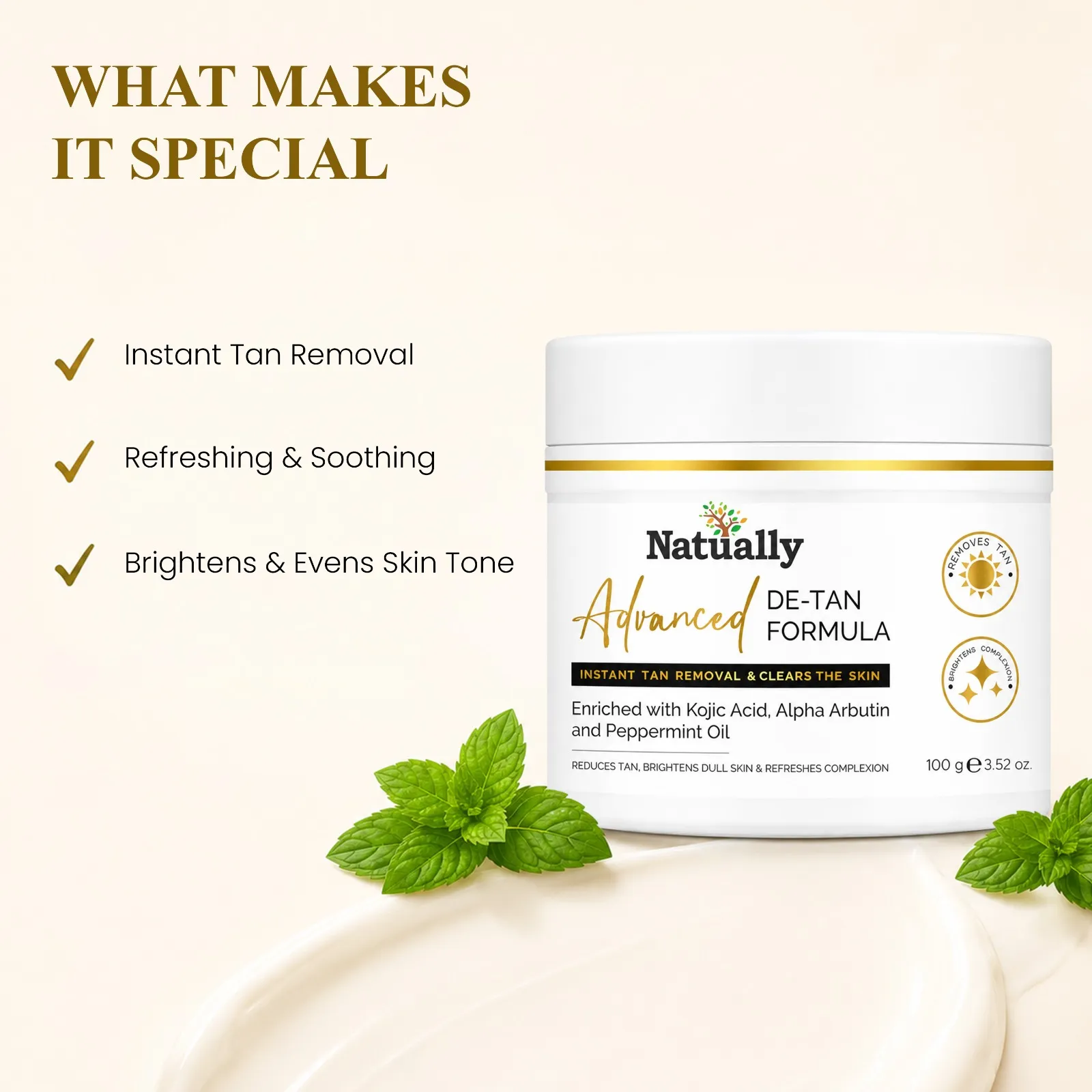 Advanced De-Tan Removal Cream for Bright and Even Skin Tone - Image 7