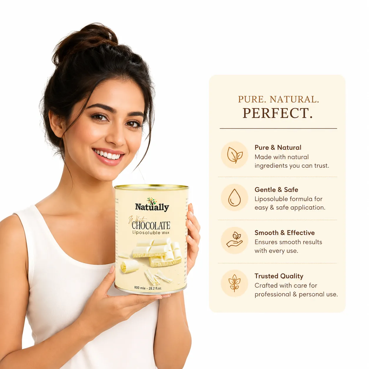 Natually White Chocolate Liposoluble gel Wax - 800g - Image 5
