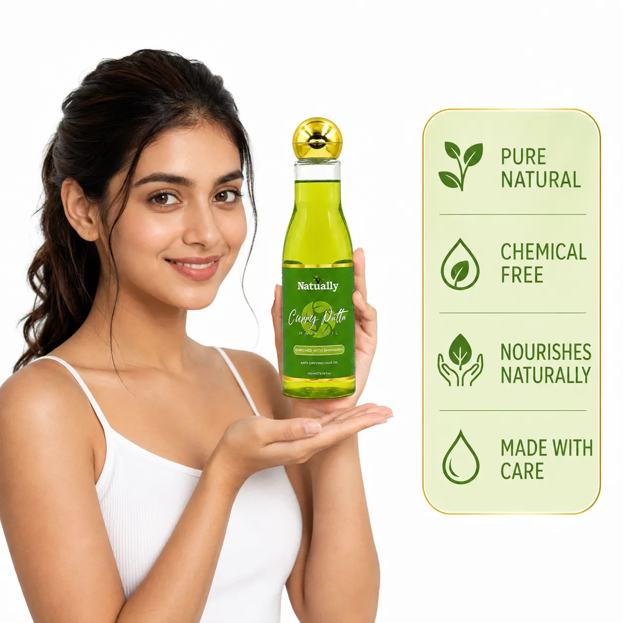 Natually Curry Patta Hair Oil – Nourishing & Strengthening Hair Oil - Image 5