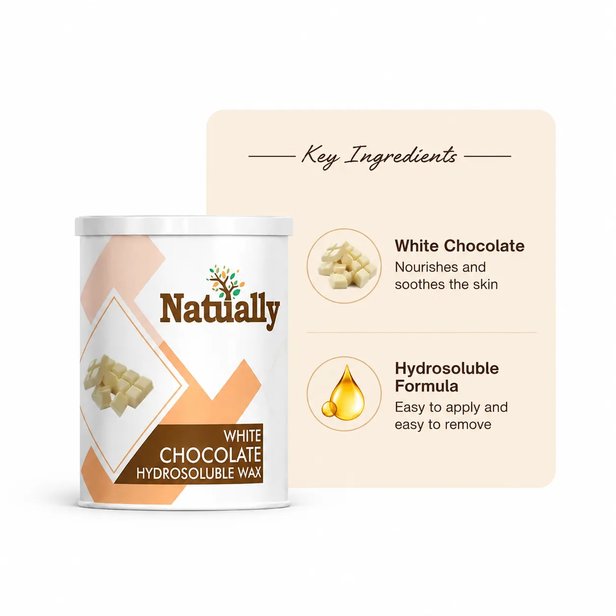 White Chocolate Wax for Smooth, Gentle Hair Removal and Soft Silky Skin |800gms - Image 3