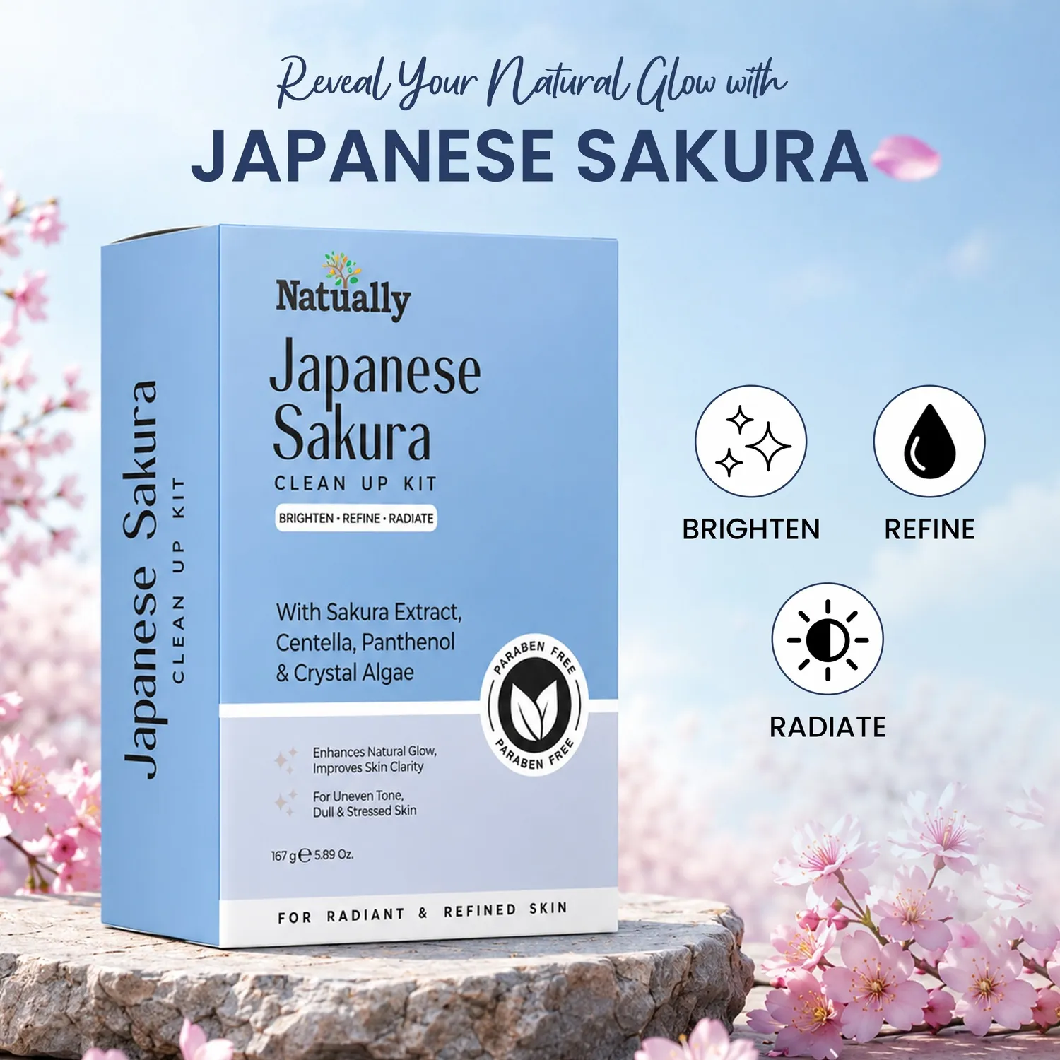 Natually Japanese Sakura CleanUp Kit - Image 6
