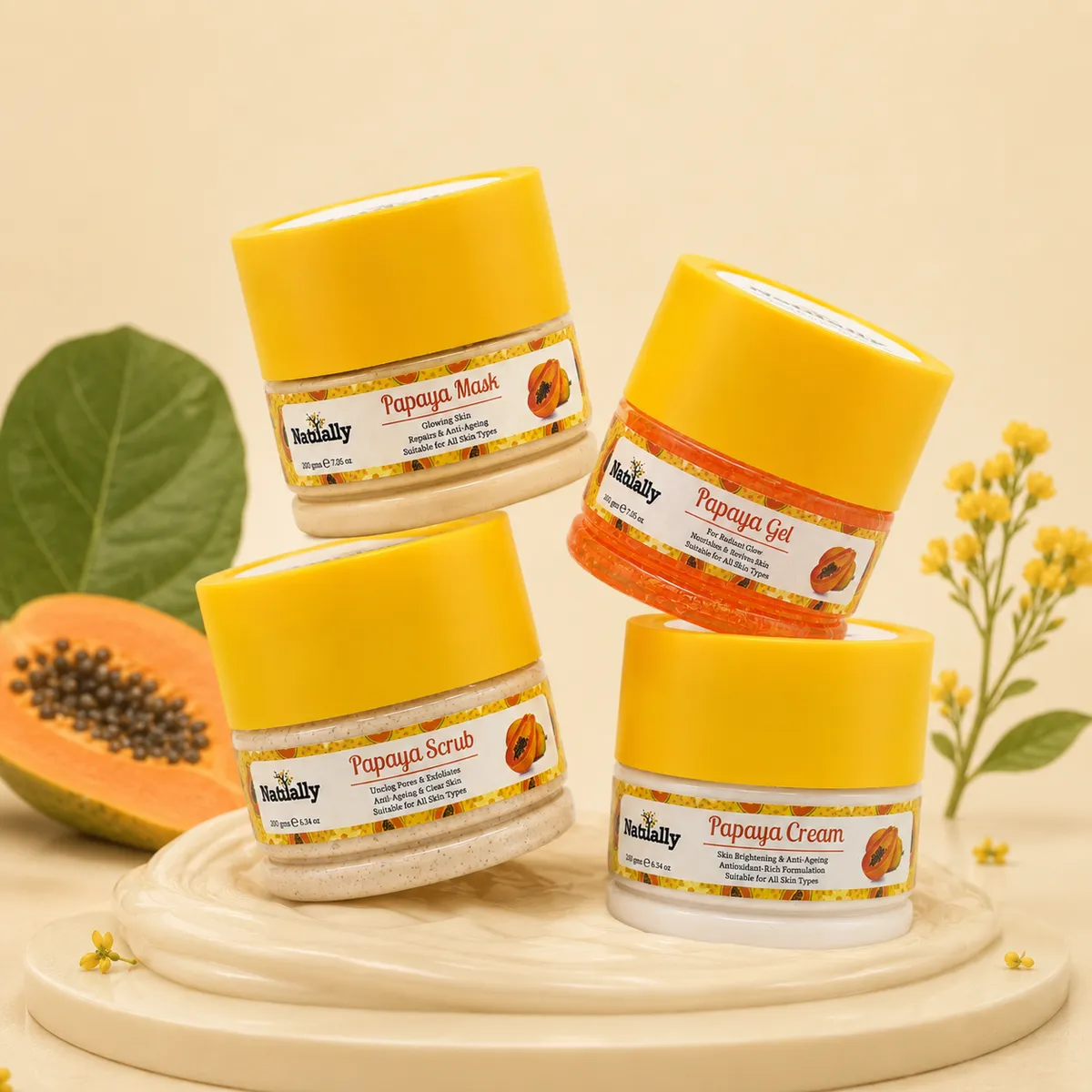 Natually Papaya Eco Facial Kit
