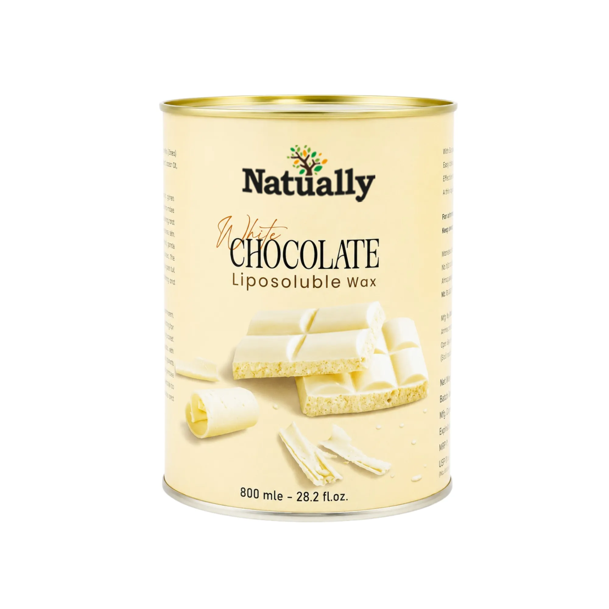 Natually White Chocolate Liposoluble gel Wax - 800g