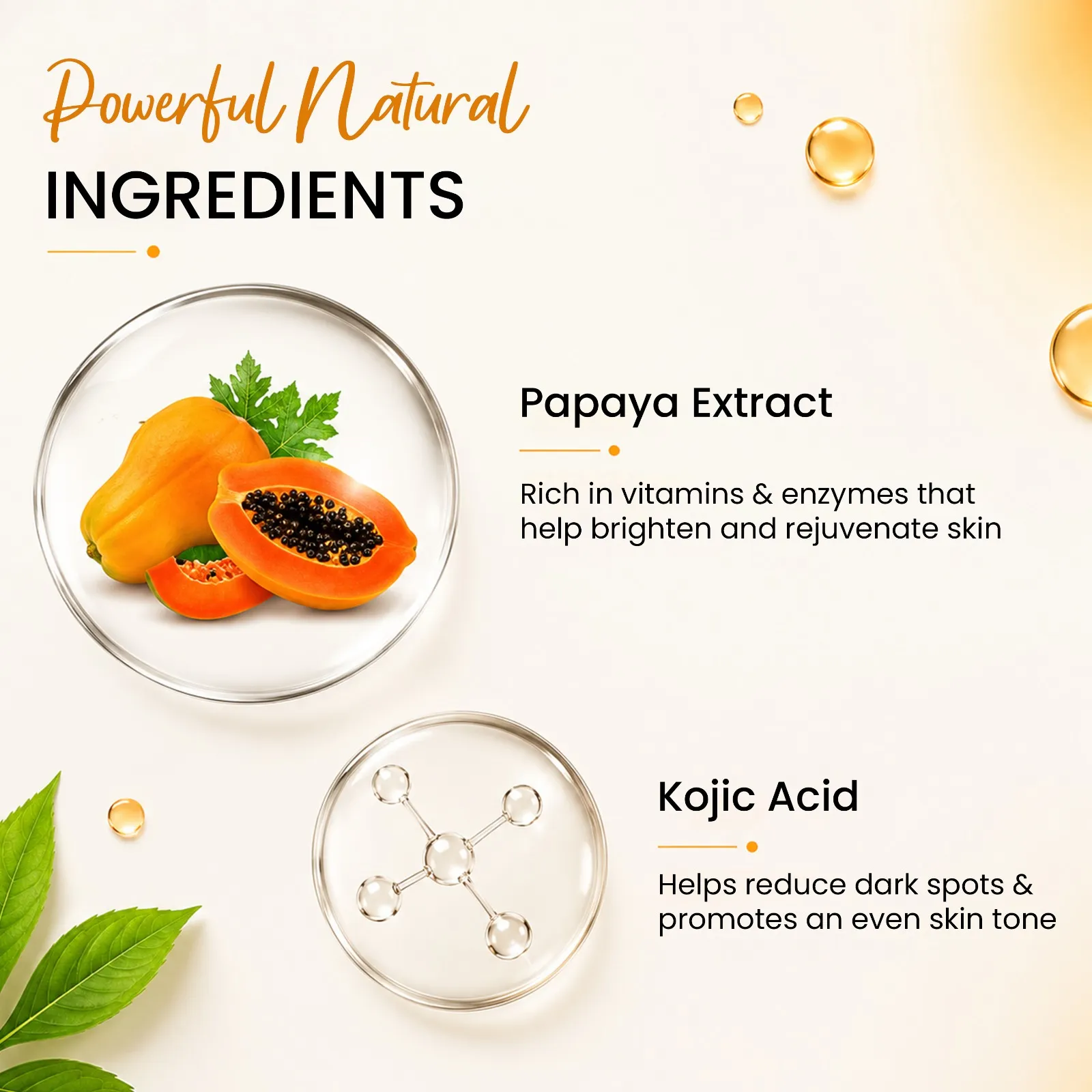 NATUALLY Exfoliating Bathing Bar with Papaya Extract and Kojic Acid - 125g - Image 7