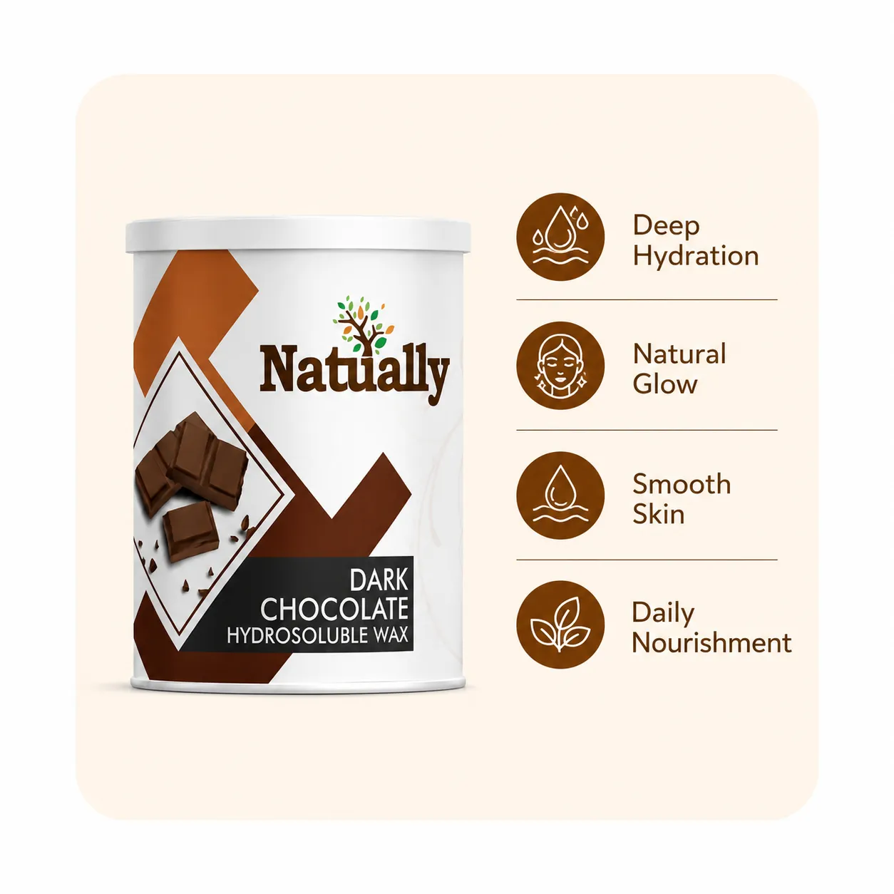 Natually Dark Chocolate Wax - Image 2