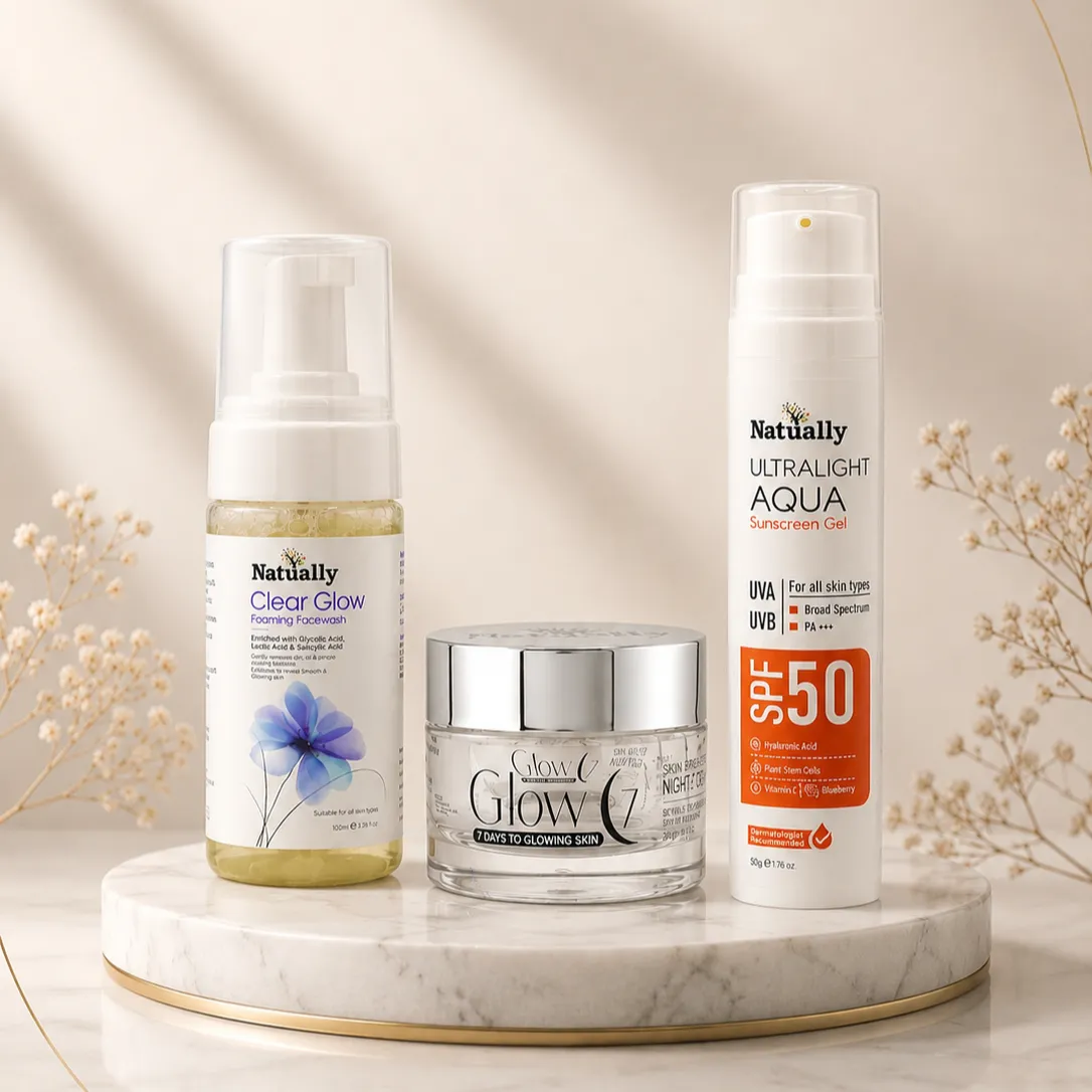 Natually Glow Essentials Skincare Combo Kit