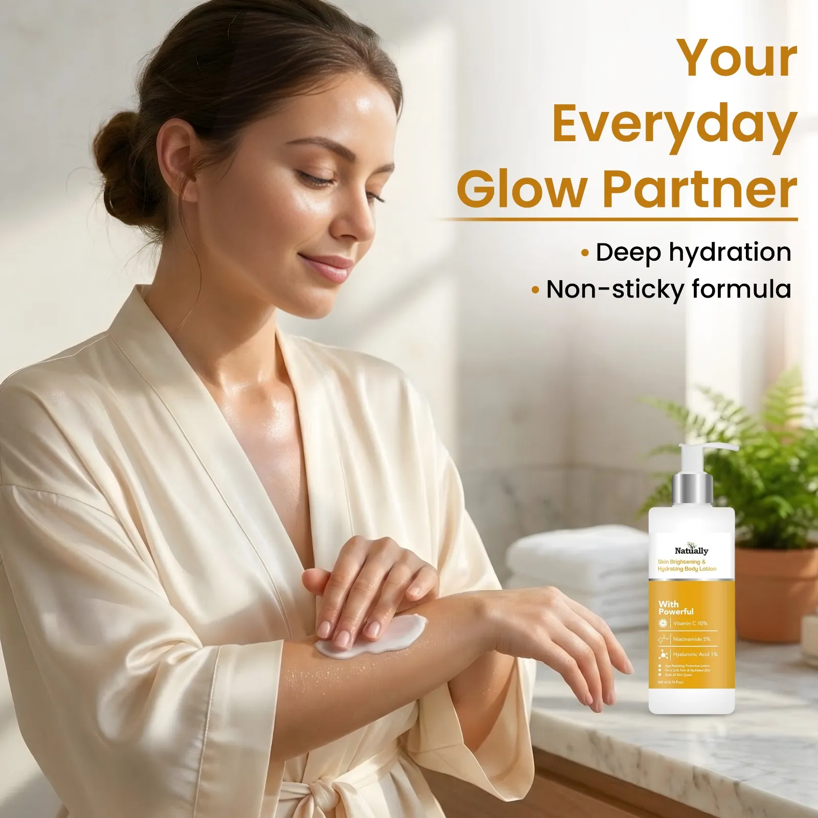 Natually Skin Brightening & Hydrating Body Lotion 200ml - Image 6