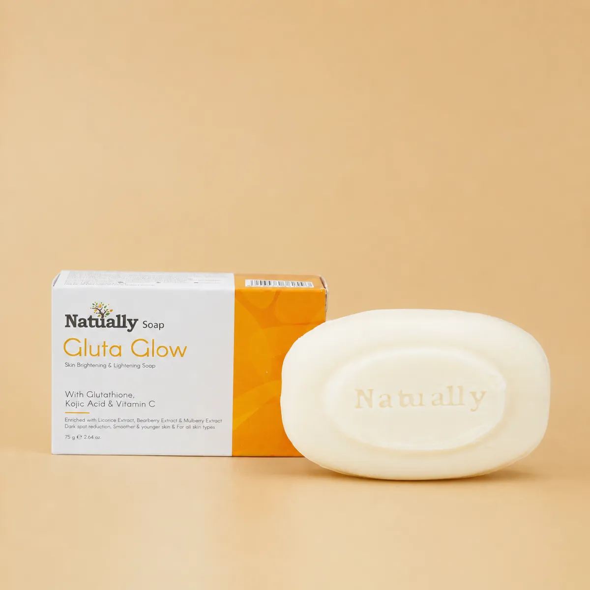 Natually Gluta Glow Soap - Glutathione, kojic acid & Vit-C -75Gms - Image 5