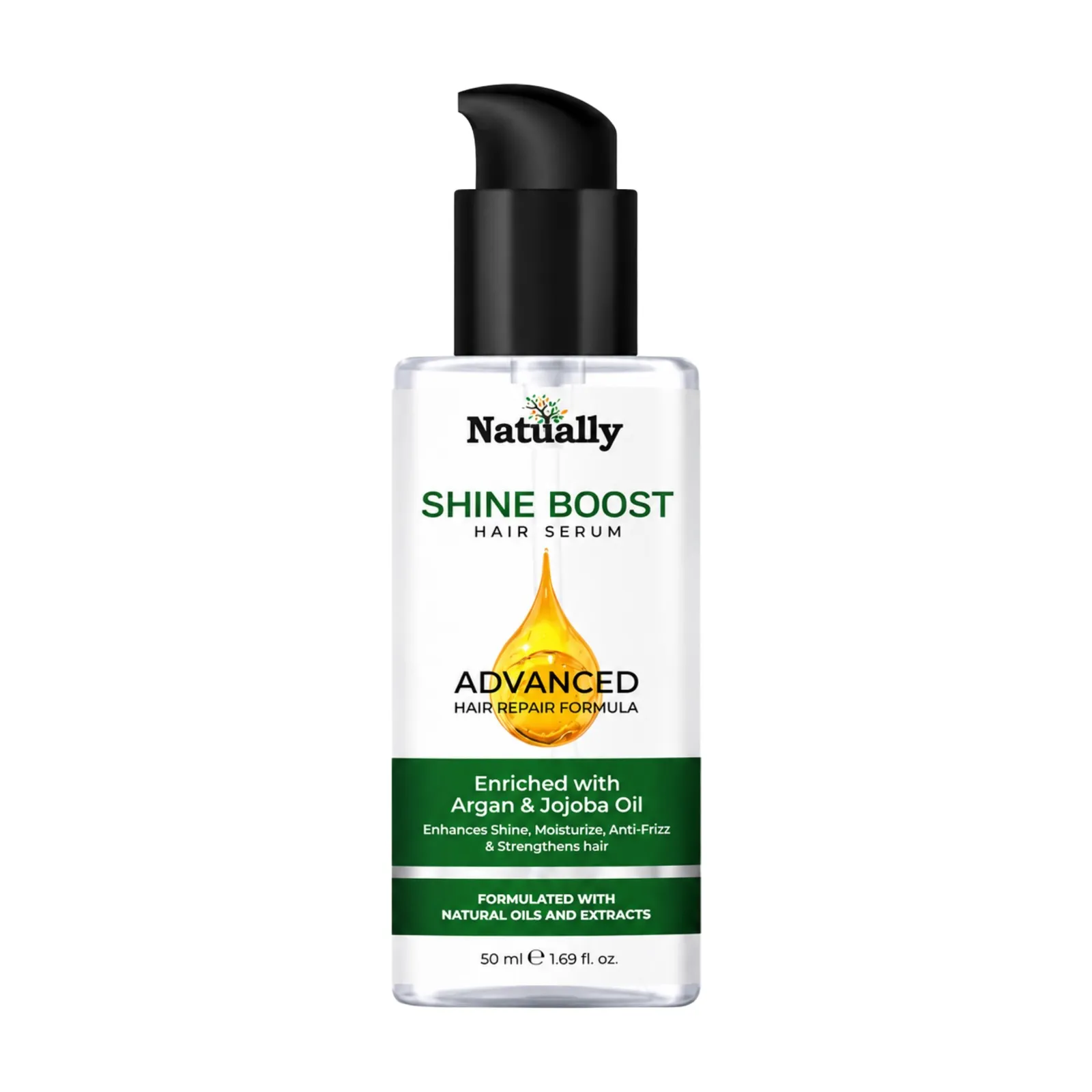 Natually Shine Boost Hair Serum & Enhance Shine ,Moisturize ,Anti Frizz &100ml