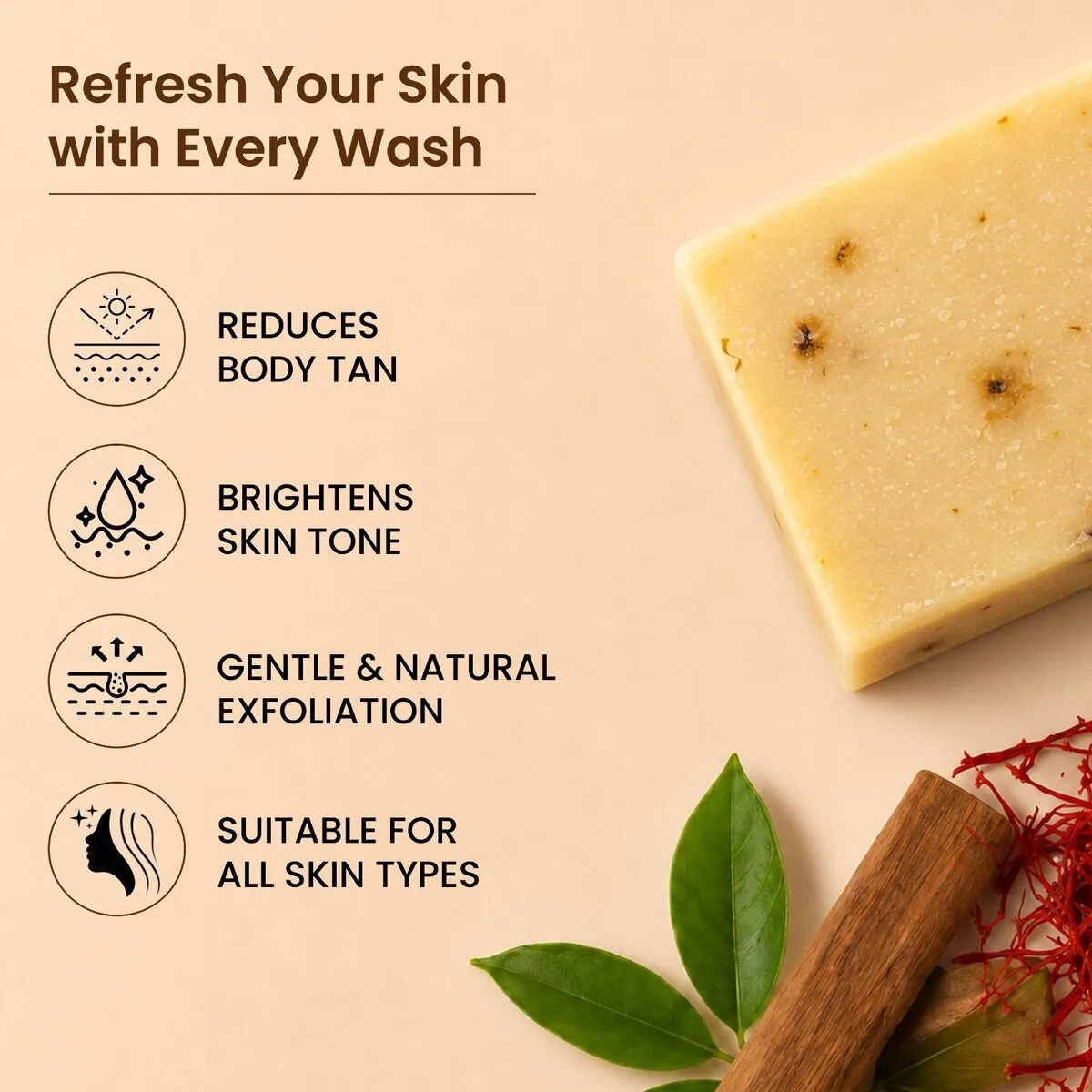 Natually Kesar Goti – Premium Traditional Beauty Cleansing Bar - Image 3