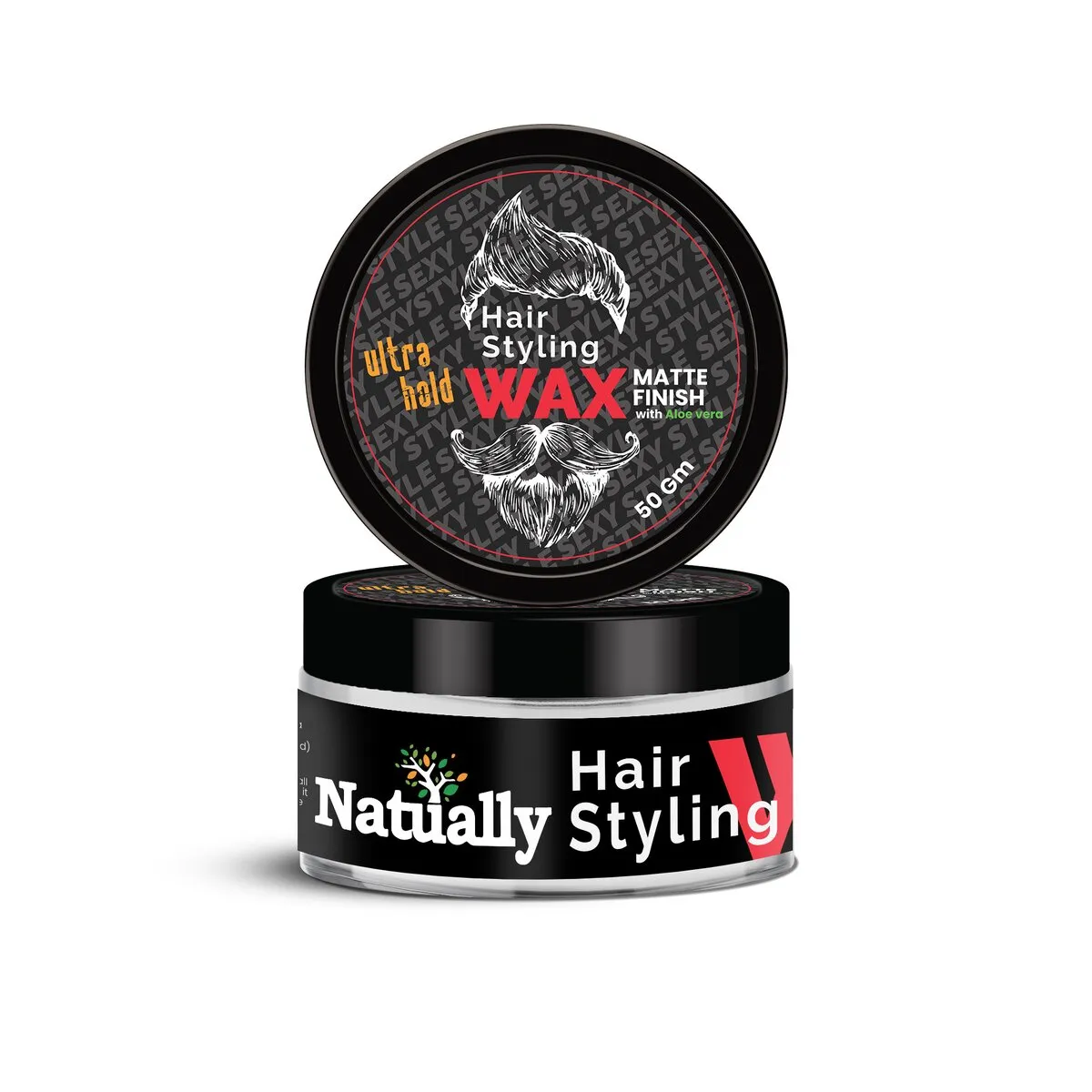 Natually Ultra Hold Hair Styling Wax For Men - Image 2