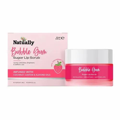 Bubblegum Lip Care Combo for Dark Lips – Sugar Lip Scrub & Hydrating Lip Mask for Bright, Soft & Pink Lips - Image 3