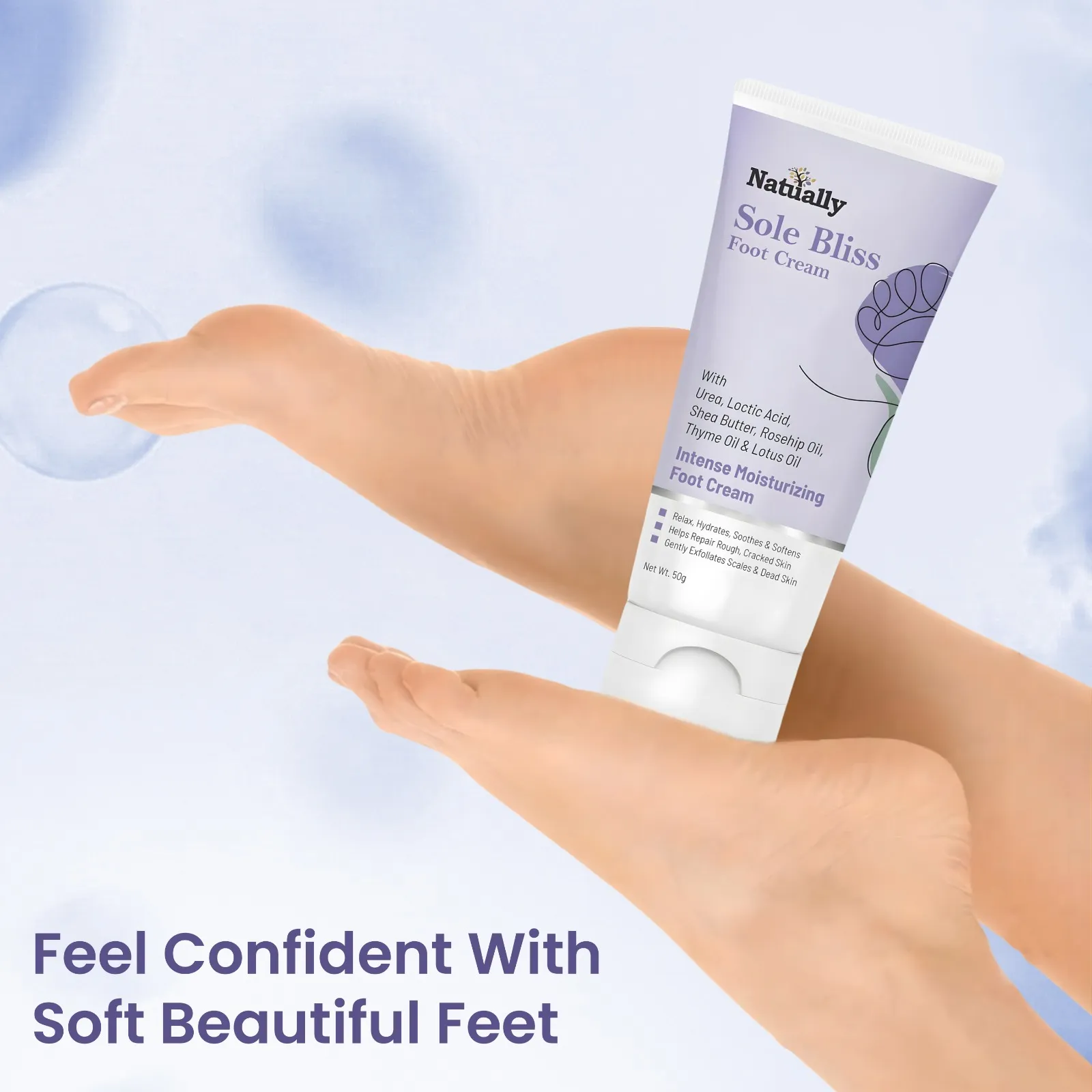Natually Sole Bliss Foot Cream- Intense Moisturizing Foot Cream - Image 7
