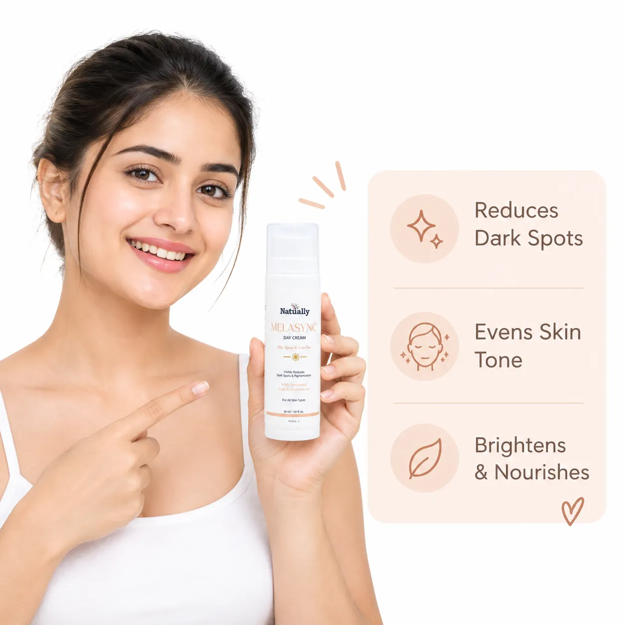 Melasync Day Cream with Liposomal Kojic Acid & Glutathione – 30ml - Image 5