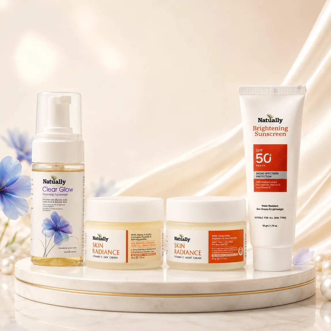 Natually Complete Skin Radiance Skincare Combo Kit