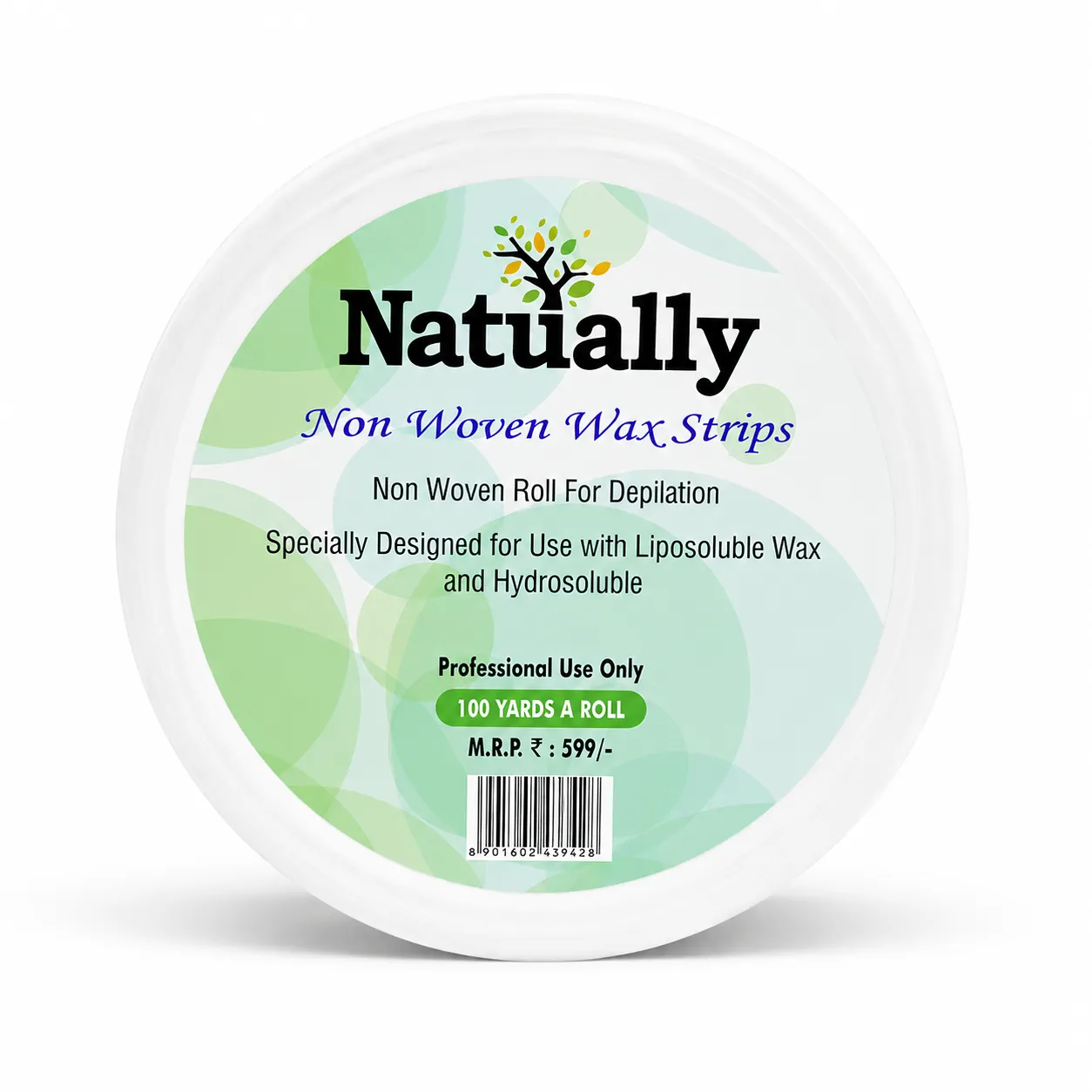 Natually Non Woven Hair Removal Wax Strips Roll (100 Yards)