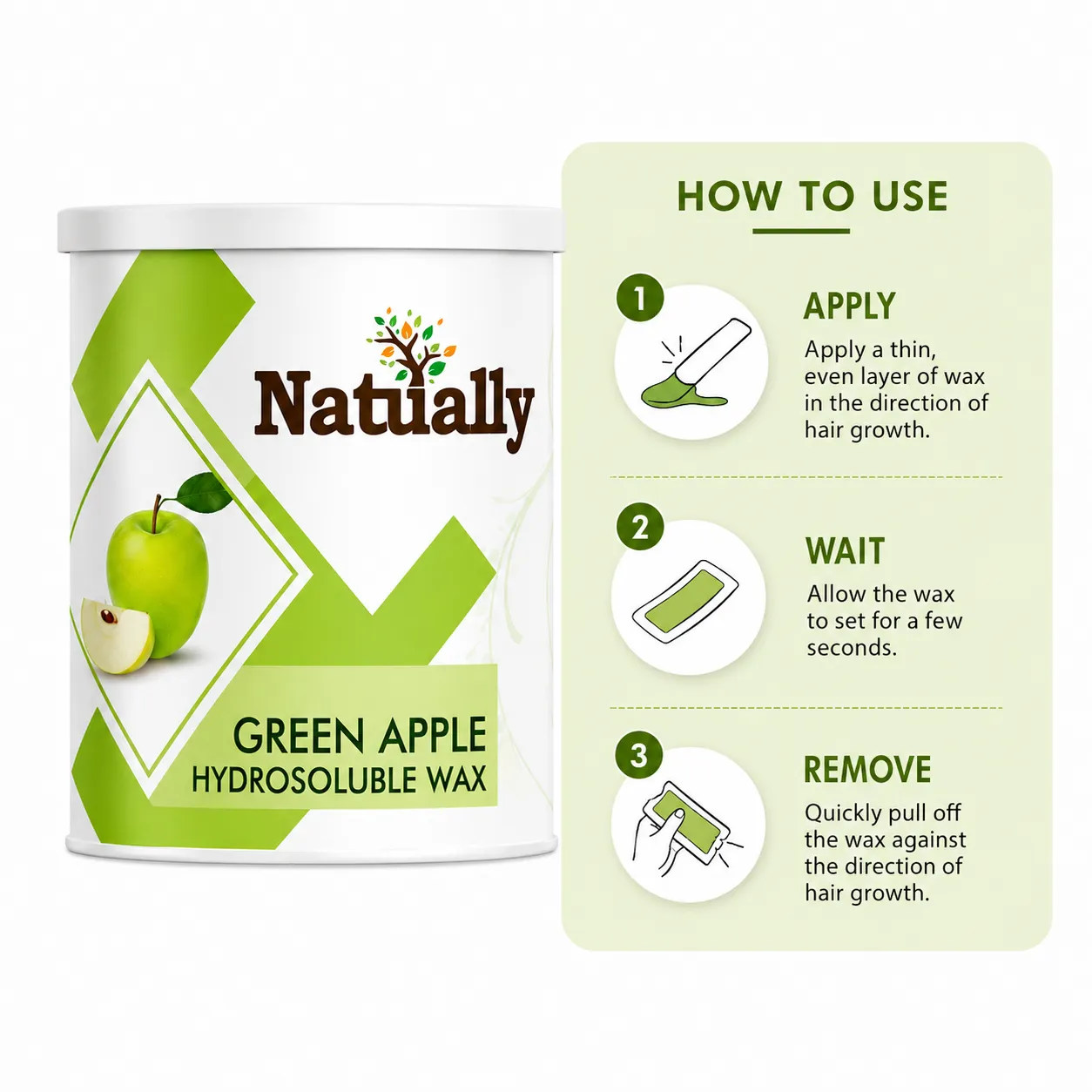 Green Apple Wax for Gentle, Smooth, and Long-Lasting Hair Removal - Image 4