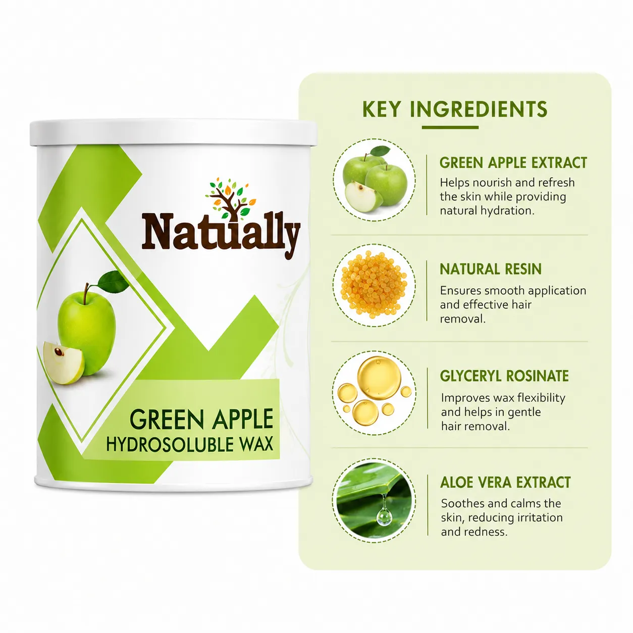 Green Apple Wax for Gentle, Smooth, and Long-Lasting Hair Removal - Image 3