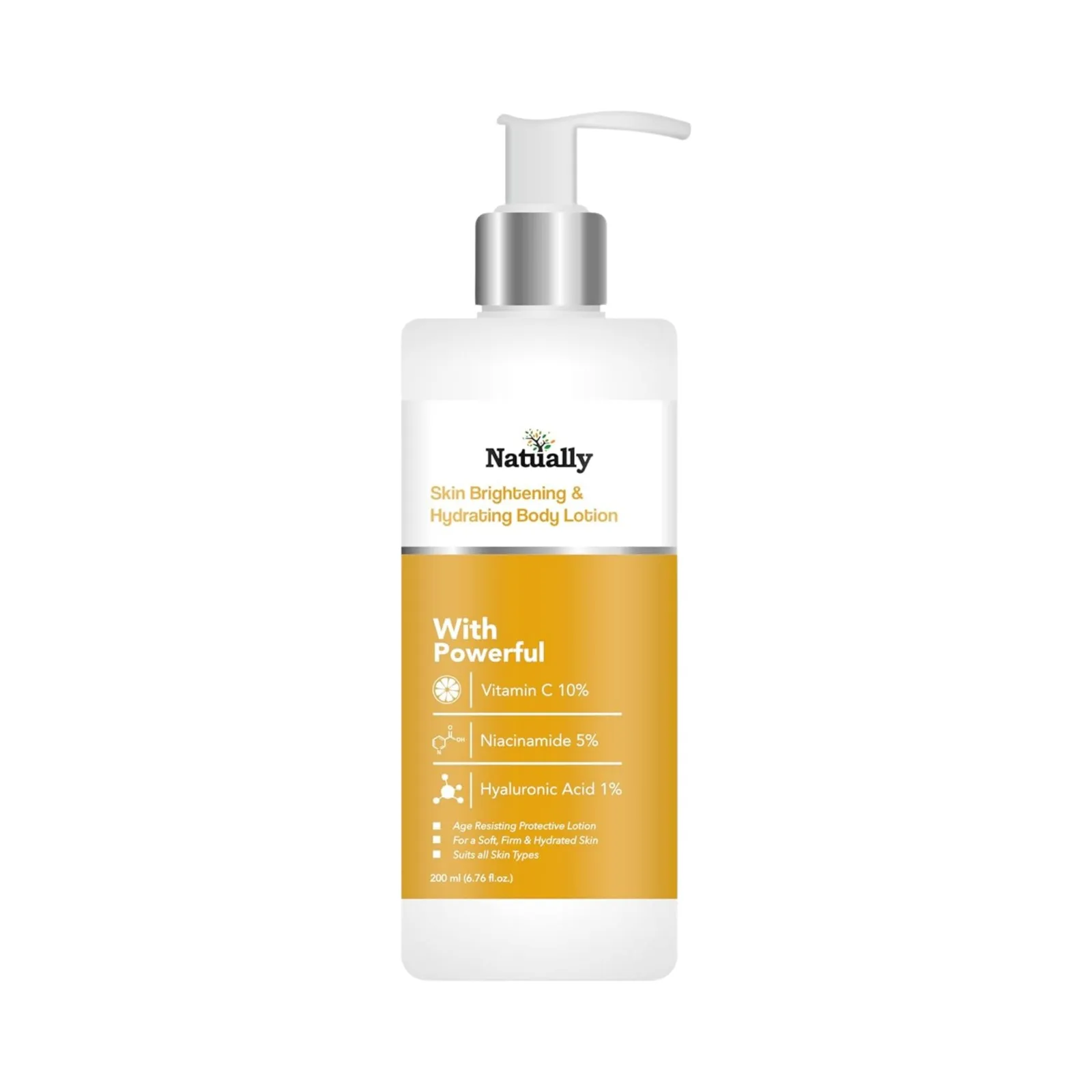 Natually Skin Brightening & Hydrating Body Lotion 200ml