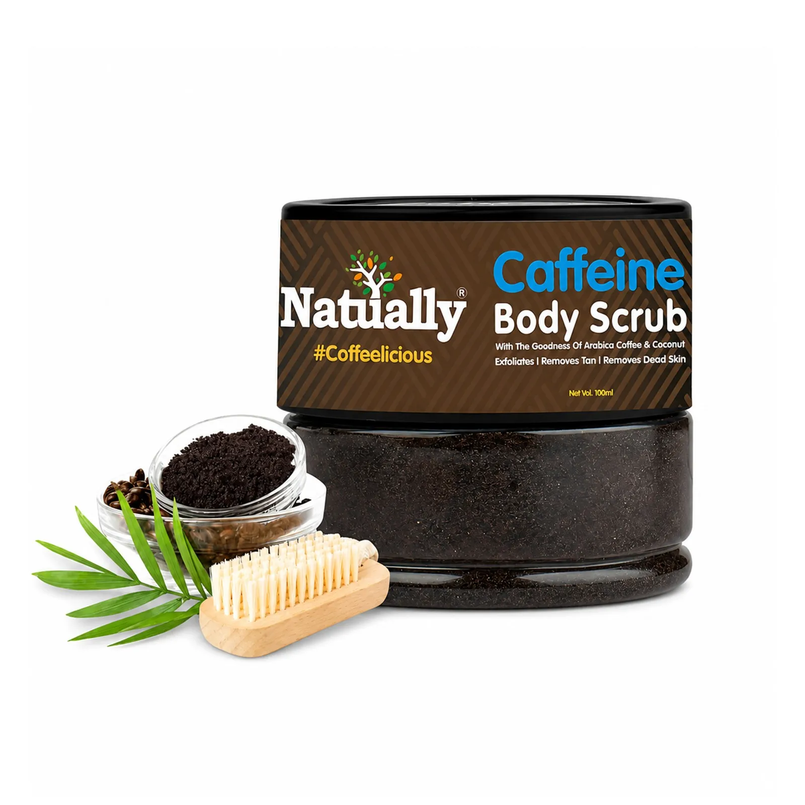 Natually Caffeine Face Scrub for Deep Cleansing And Fresh Skin