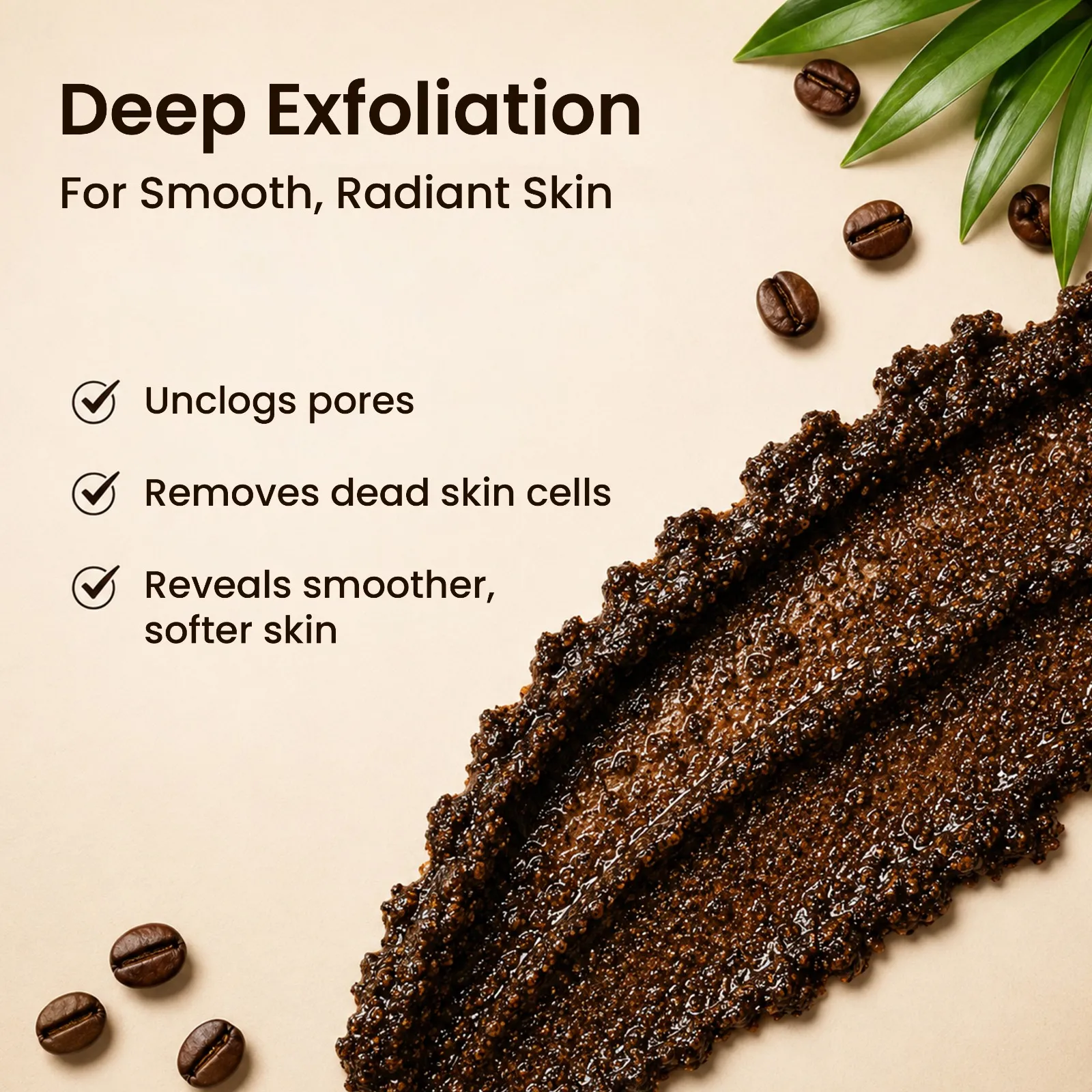 Natually Caffeine Face Scrub for Deep Cleansing And Fresh Skin - Image 3