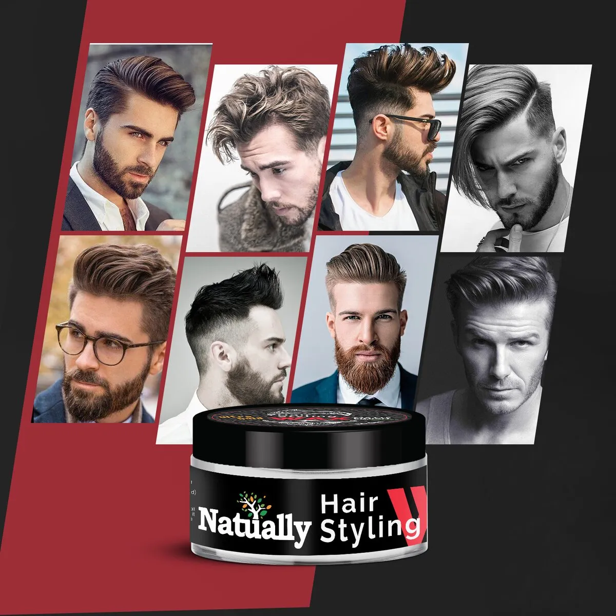 Natually Ultra Hold Hair Styling Wax For Men - Image 3