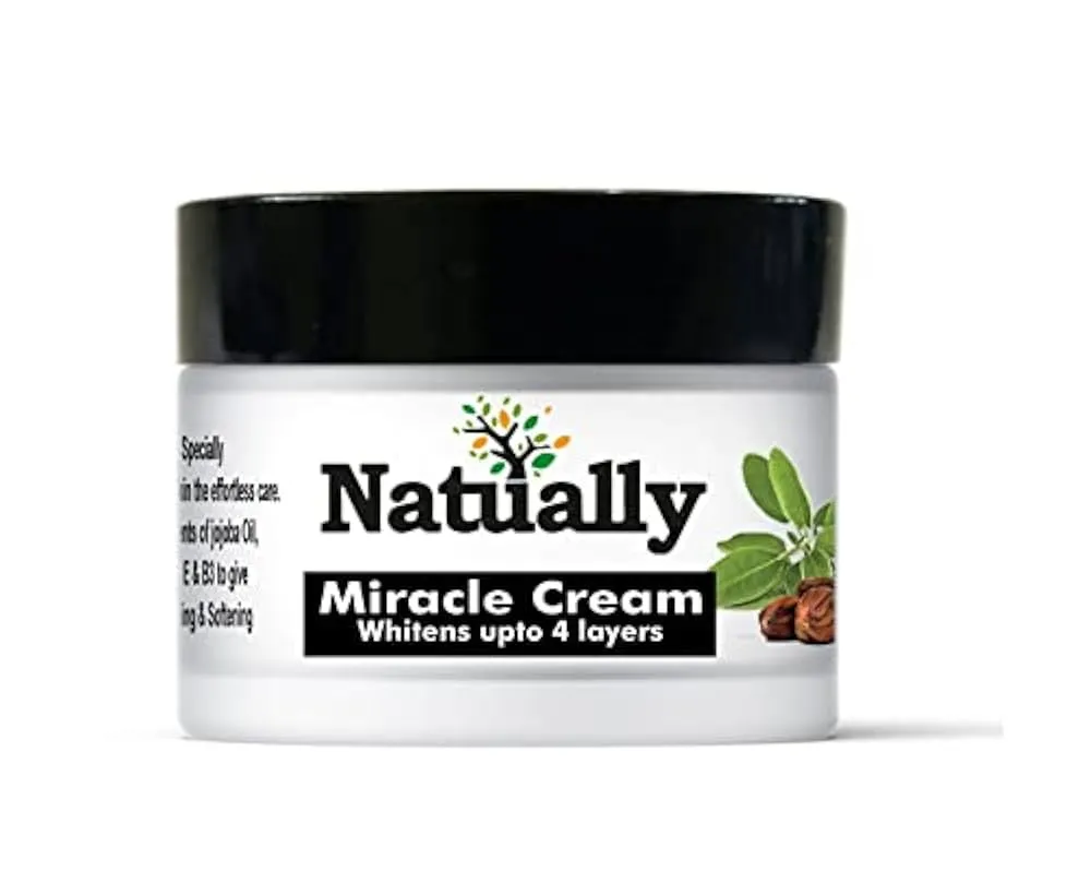 Natually Miracle Skin Care Cream Enriched With Jojoba Oil Aloevera With Multivitamins & Moisturizing Whitening Cream